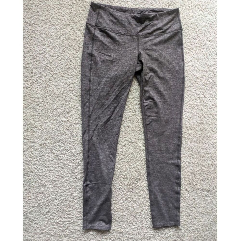 Athleta Heather Gray Ankle Length Active Leggings Sz M
